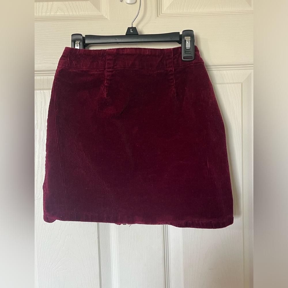 Maroon Corduroy Skirt  Size 1